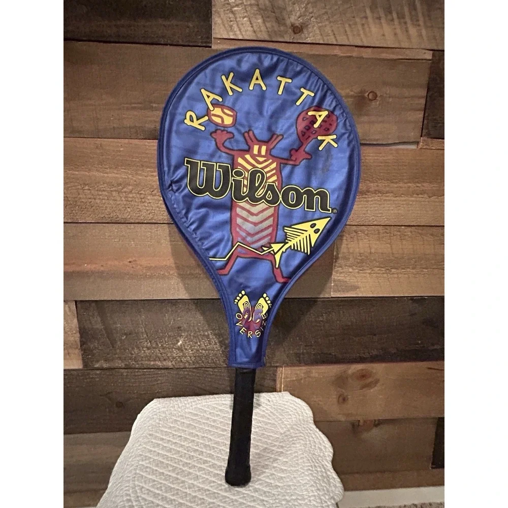Wilson Rakattak‎ Tennis Racquet 3 7/8 Grip 25 Oversize With Cover Titanium